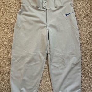 Nike Kids Light Gray Sports Pants Baseball